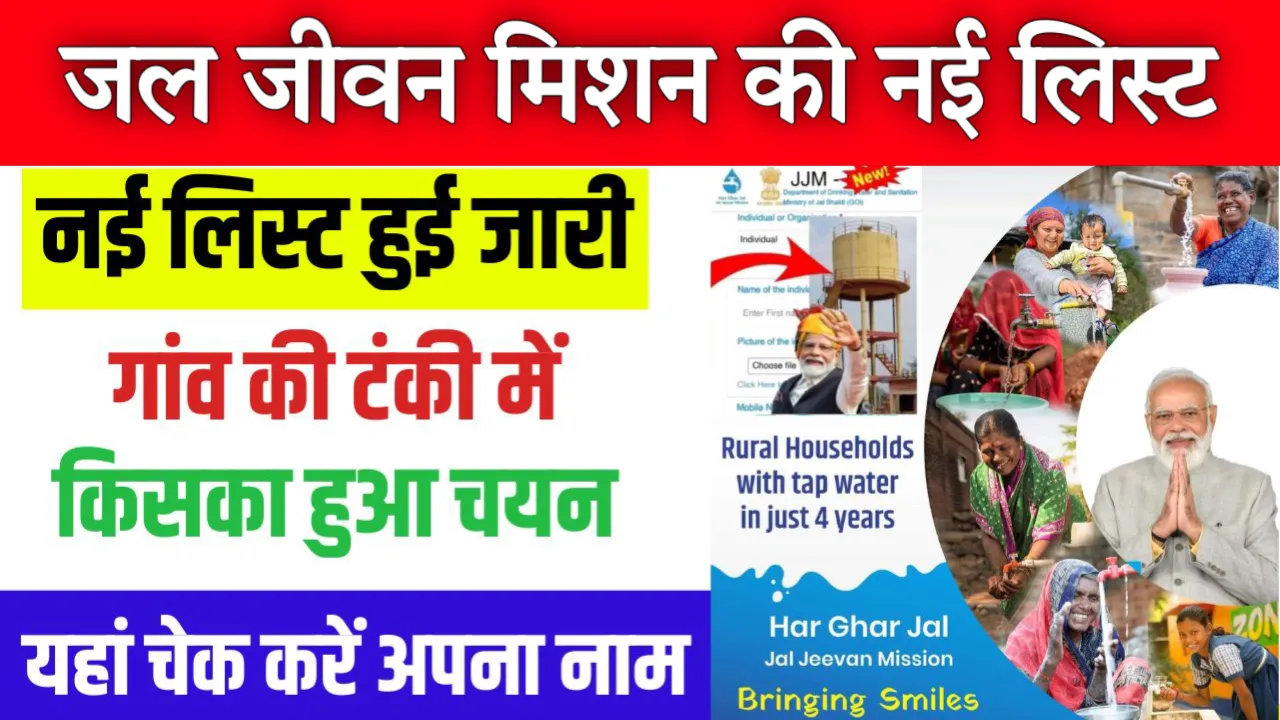 Jal Jeevan Mission New List 2024