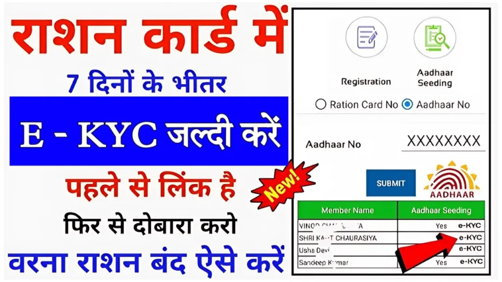 Ration Card E KYC Up Online