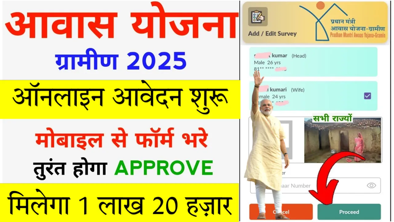 PM Aawas Yojana Online Registration