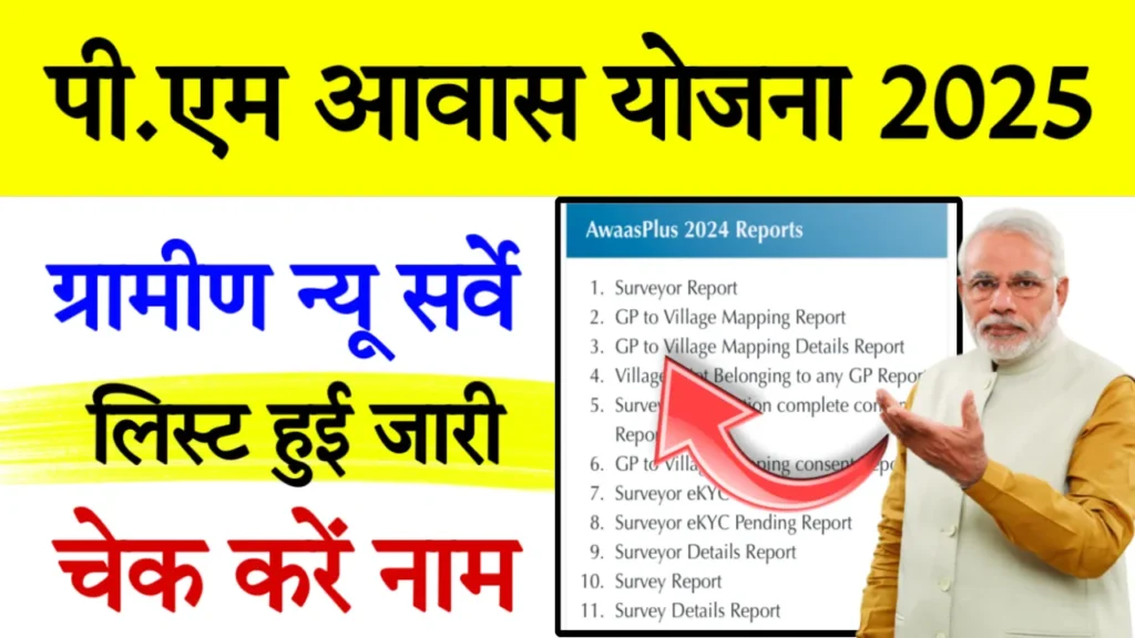 PM Awas Yojana Survey New List